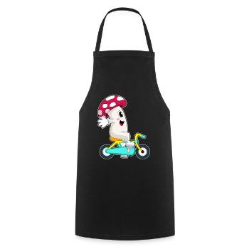 Pilz Bicycle - Cooking Apron - black - Front - AI Model Male 185 dark (185cm)