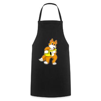 Cat Musician Saxophone Music - Cooking Apron - black - Front - AI Model Male 185 dark (185cm)