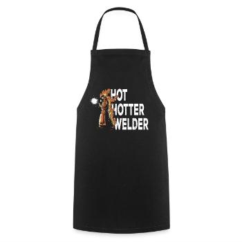 Soudeurs soudeurs - Tablier de cuisine - noir - Devant - AI Model Male 185 dark (185cm)