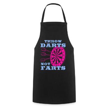 Darts Sport Verein, Dartscheibe, Pfeil Sport Dart - Kochschürze - Schwarz - Vorne - AI Model Male 185 dark (185cm)