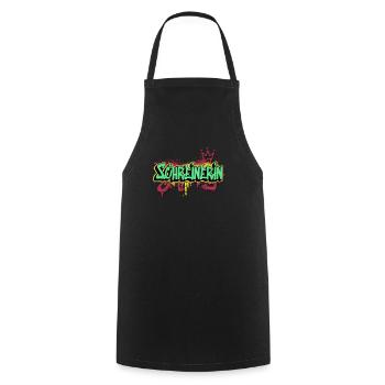 Schreiner Graffiti-Art Schreinerin - Kochschürze - Schwarz - Vorne - AI Model Male 185 dark (185cm)