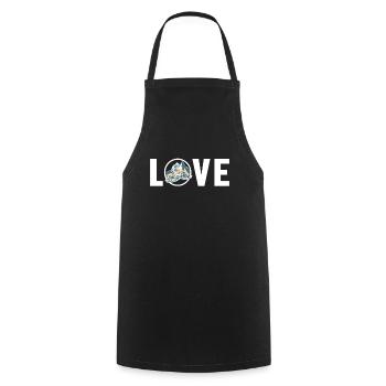 Love Motorschlitten Schneemotorrad Motoneige - Tablier de cuisine - noir - Devant - AI Model Male 185 dark (185cm)