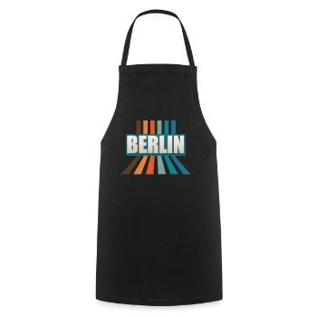 Berlin Berlinerin Berliner Stadt Berlin - Kochschürze - Schwarz - Vorne - AI Model Male 185 dark (185cm)