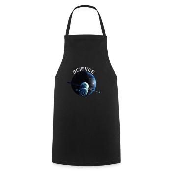Je crois en la science pour - Tablier de cuisine - noir - Devant - AI Model Male 185 dark (185cm)