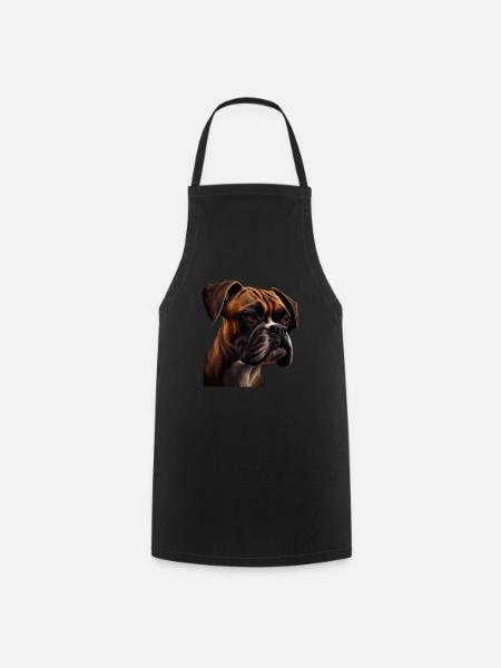 Boxer Hundebesitzer Hund Hunde Hunderasse Boxer - Kochschürze - Schwarz