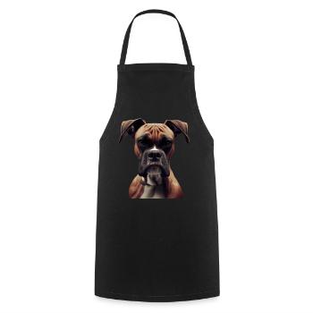 Boxer Hundebesitzer Hund Hunde Hunderasse Boxer - Kochschürze - Schwarz - Vorne - AI Model Male 185 dark (185cm)