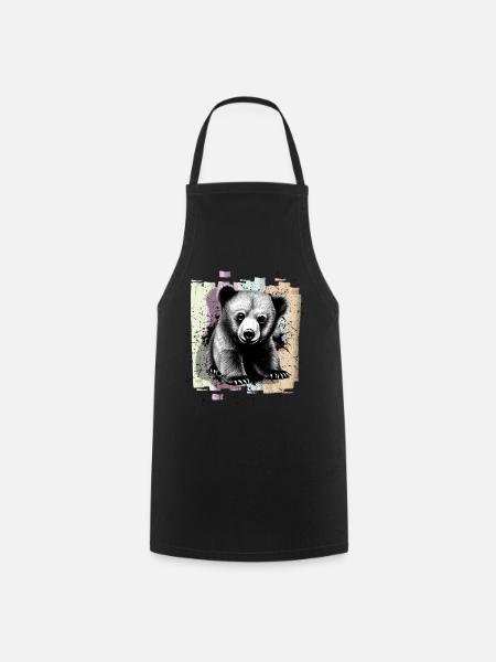Ours - Tablier de cuisine - noir