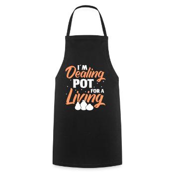 Poterie Töpfern Töpfer Töpferei - Tablier de cuisine - noir - Devant - AI Model Male 185 dark (185cm)