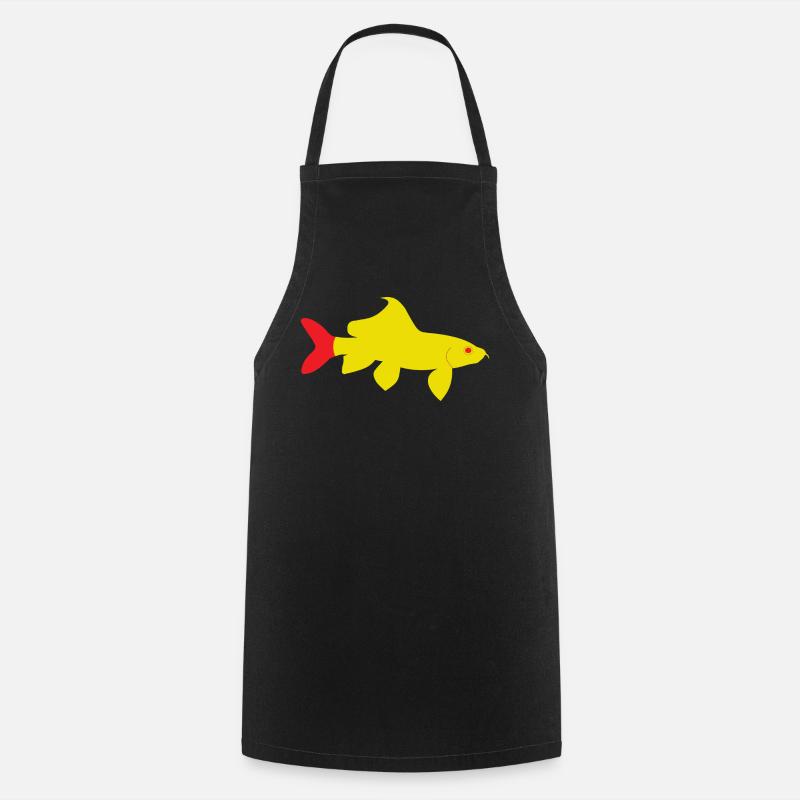 Epalzeorhynchos bicolor red and yellow - Cooking Apron - black