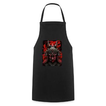 Samurai Japan Kultur - Kochschürze - Schwarz - Vorne - AI Model Male 185 dark (185cm)