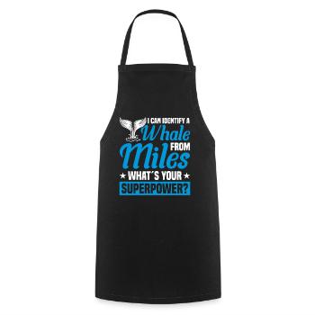 Whale Watching Whale Watching Orca Blue Whale - Cooking Apron - black - Front - AI Model Male 185 dark (185cm)