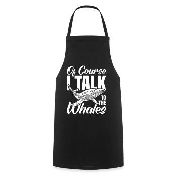 Whale Watching Whale Watching Orca Blue Whale - Cooking Apron - black - Front - AI Model Male 185 dark (185cm)