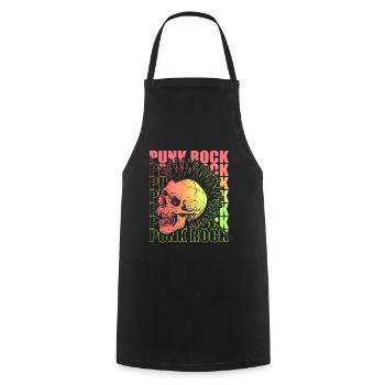 Punk Rock Pogo Anarchy Punks Punk Rocker Punk - Cooking Apron - black - Front - AI Model Male 185 dark (185cm)