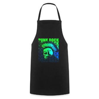 Punk Rock Pogo Anarchy Punks Punk Rocker Punk - Cooking Apron - black - Front - AI Model Male 185 dark (185cm)