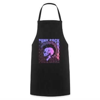 Punk Rock Pogo Anarchy Punks Punk Rocker Punk - Cooking Apron - black - Front - AI Model Male 185 dark (185cm)