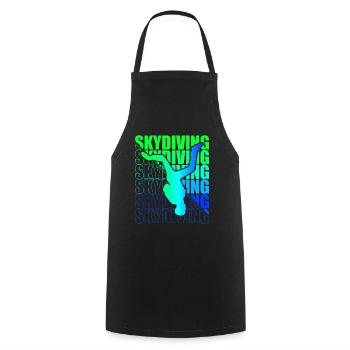 Skydive Freefly Skydiver Shirt Skydiving - Cooking Apron - black - Front - AI Model Male 185 dark (185cm)