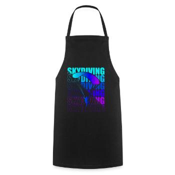 Skydive Freefly Skydiver Shirt Skydiving - Cooking Apron - black - Front - AI Model Male 185 dark (185cm)