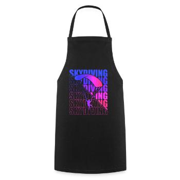 Skydive Freefly Skydiver Shirt Skydiving - Cooking Apron - black - Front - AI Model Male 185 dark (185cm)