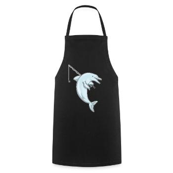 Canne à pêche Dolphin Pêcheur Canne à pêche - Tablier de cuisine - noir - Devant - AI Model Male 185 dark (185cm)