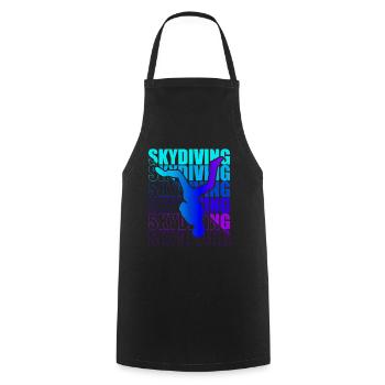Skydive Freefly Skydiver Shirt Skydiving - Cooking Apron - black - Front - AI Model Male 185 dark (185cm)