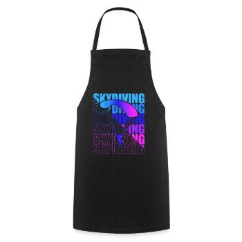 Skydive Freefly Skydiver Shirt Skydiving - Cooking Apron - black - Front - AI Model Male 185 dark (185cm)