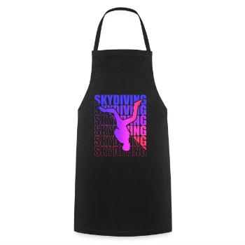 Skydive Freefly Skydiver Shirt Skydiving - Cooking Apron - black - Front - AI Model Male 185 dark (185cm)