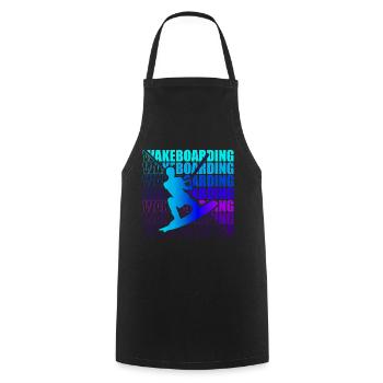 Wakeboard Wakeboarder Wakeboarding Freestyle DNA - Cooking Apron - black - Front - AI Model Male 185 dark (185cm)