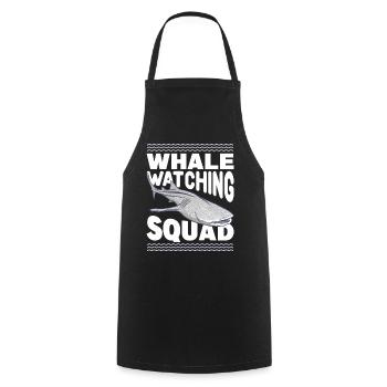 Observation des baleines Observation des baleines Baleine Orque Baleine bleue - Tablier de cuisine - noir - Devant - AI Model Male 185 dark (185cm)