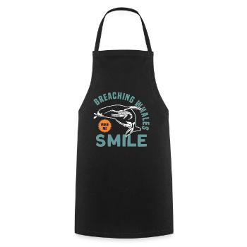 Whale Watching Whale Watching Whales Orca Blue Whale - Cooking Apron - black - Front - AI Model Male 185 dark (185cm)