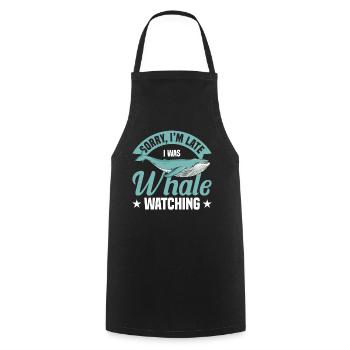 Whale Watching Whale Watching Whales Orca Blue Whale - Cooking Apron - black - Front - AI Model Male 185 dark (185cm)