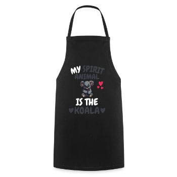 My Spiritual Animal Gift Australia Koala - Cooking Apron - black - Front - AI Model Male 185 dark (185cm)