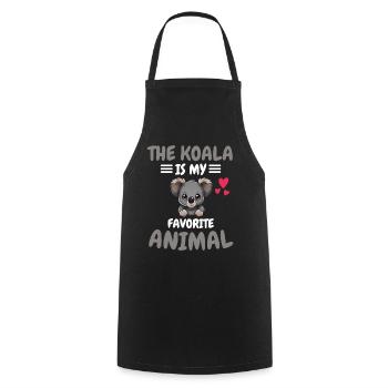 Lieblingstier Australien Zoo Tier Geschenk Koala - Kochschürze - Schwarz - Vorne - AI Model Male 185 dark (185cm)