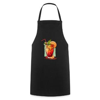 Cocktail - Cooking Apron - black - Front - AI Model Male 185 dark (185cm)