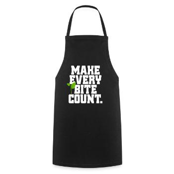 Veganer Make Every Count Go Vegan Veganerin - Tablier de cuisine - noir - Devant - AI Model Male 185 dark (185cm)