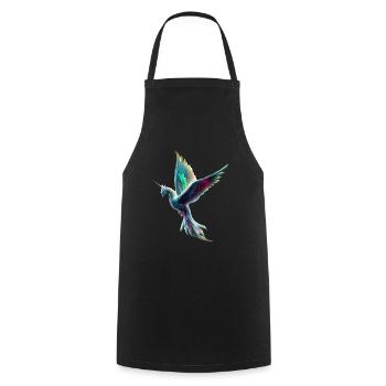 Unicorn Bird - Cooking Apron - black - Front - AI Model Male 185 dark (185cm)
