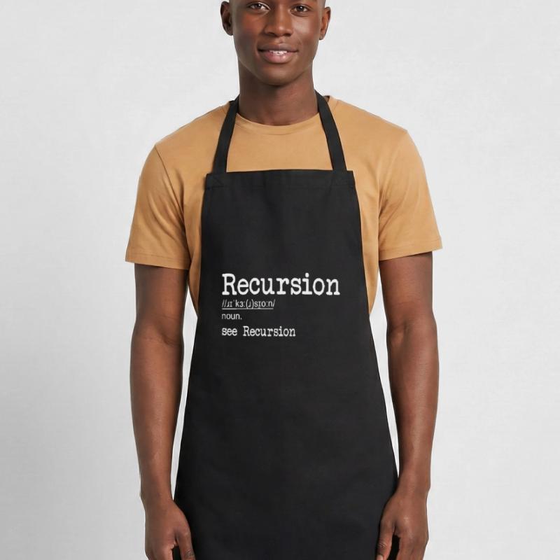 Recursion Definition Developer Coder Programmer Cooking Apron