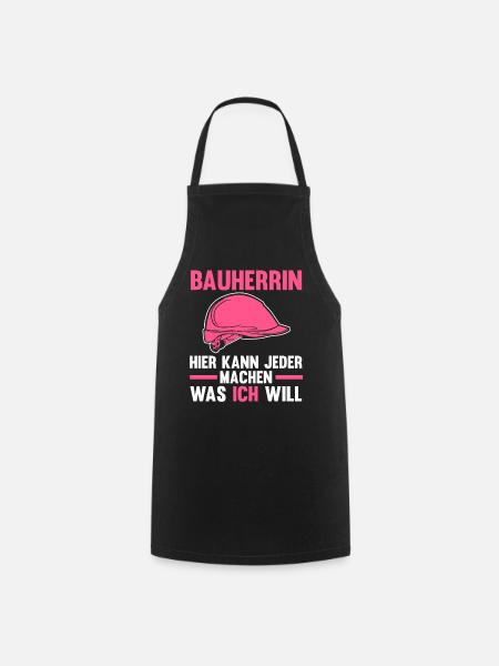Bauherrin - Kochschürze - Schwarz