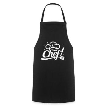 Outils de cuisine Chef Chapeau de chef & Couteau de chef Cuisine - Tablier de cuisine - noir - Devant - AI Model Male 185 dark (185cm)