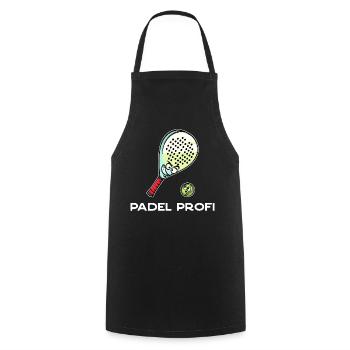 Sports Racket Balls Statement Padel Padel Game - Cooking Apron - black - Front - AI Model Male 185 dark (185cm)
