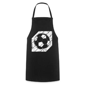 Football Sketch - Cooking Apron - black - Front - AI Model Male 185 dark (185cm)