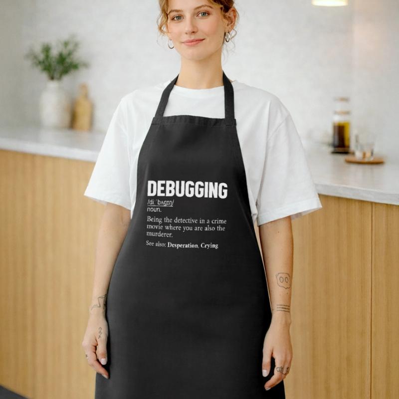 Debugging Definition Developer Coder Programmierer Kochschürze