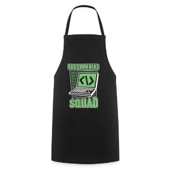 Développeur logiciel Programming Squad - Tablier de cuisine - noir - Devant - AI Model Male 185 dark (185cm)