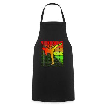 Kickboxer Martial Arts Kickboxing Kickboxen - Kochschürze - Schwarz - Vorne - AI Model Male 185 dark (185cm)