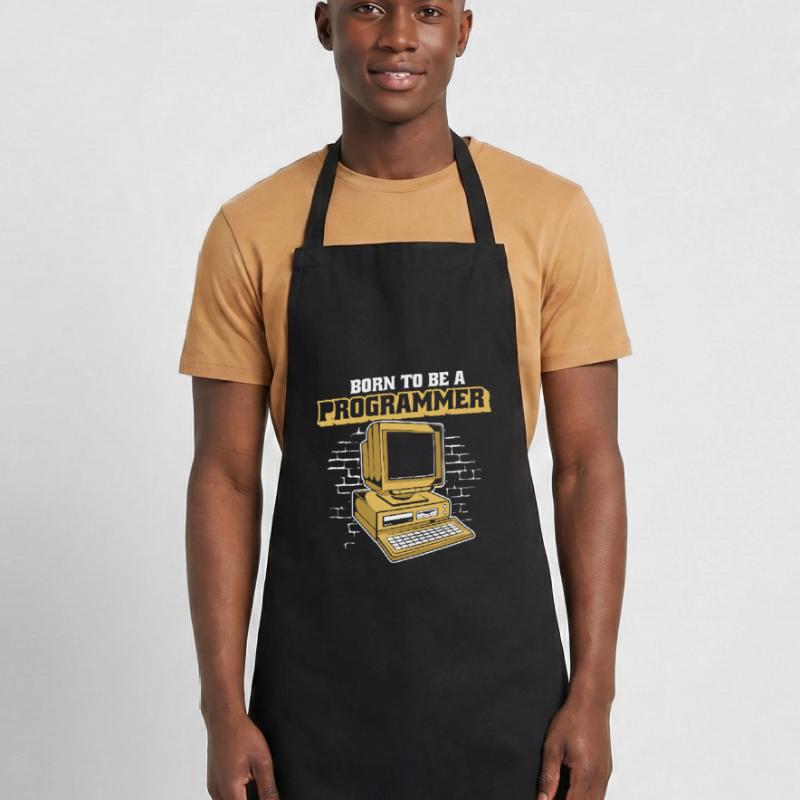 Born To Be A Programmer Developer Coder Kochschürze