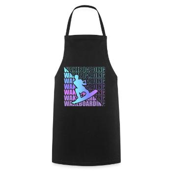 Wakeboard Wakeboarder Wakeboarding Freestyle DNA - Cooking Apron - black - Front - AI Model Male 185 dark (185cm)