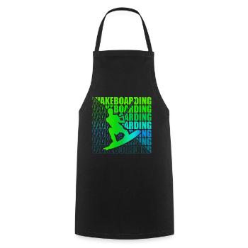 Wakeboard Wakeboarder Wakeboarding Freestyle DNA - Cooking Apron - black - Front - AI Model Male 185 dark (185cm)