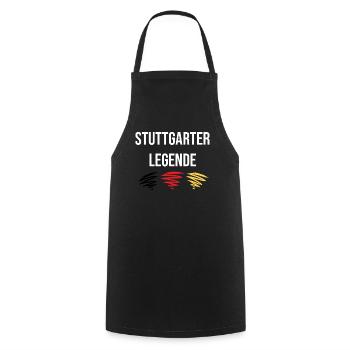 Stuttgarter Legende - Kochschürze - Schwarz - Vorne - AI Model Male 185 dark (185cm)