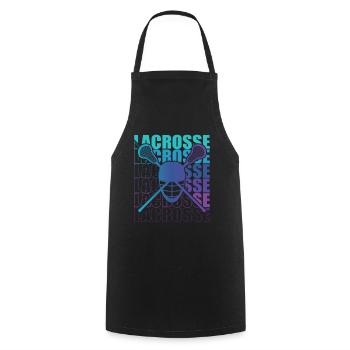 Lacrosse LAX Club Team Players Coach Fans Coach - Tablier de cuisine - noir - Devant - AI Model Male 185 dark (185cm)