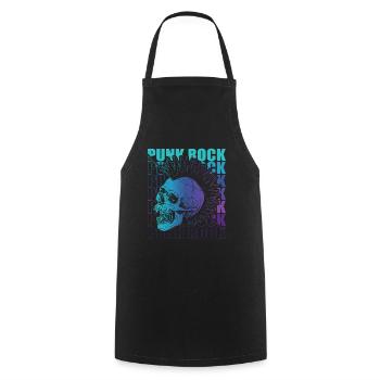 Punk Rock Pogo Anarchy Punks Punk Rocker Punk - Cooking Apron - black - Front - AI Model Male 185 dark (185cm)