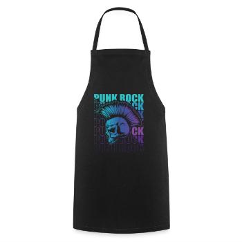 Punk Rock Pogo Anarchy Punks Punk Rocker Punk - Cooking Apron - black - Front - AI Model Male 185 dark (185cm)